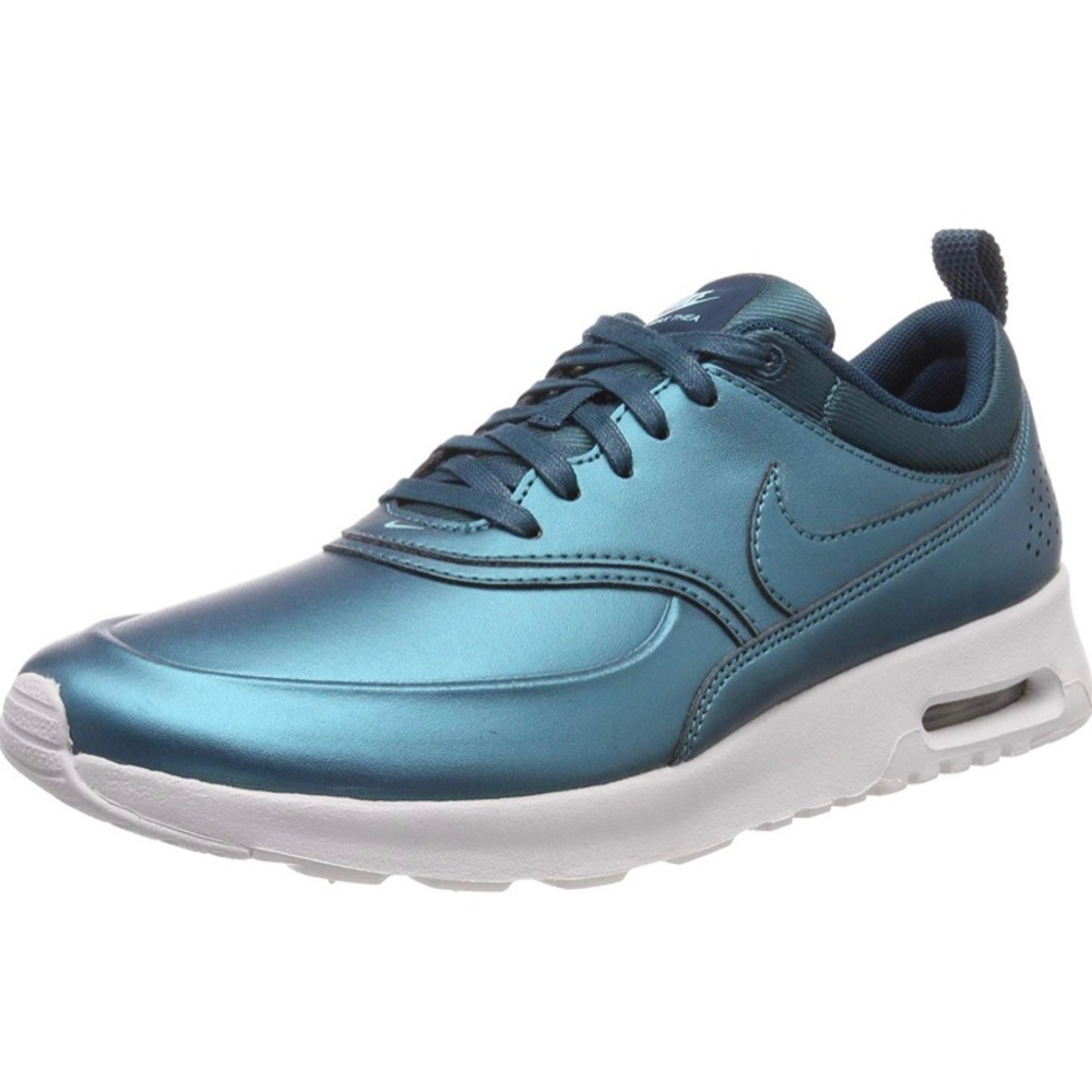 BRAND NEW Nike Air Max leather sneakers teal - Picture 2 of 8
